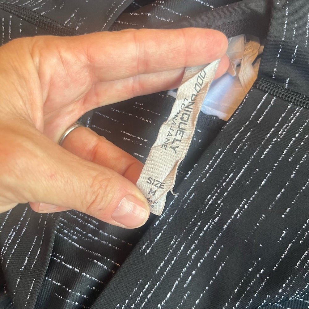 Lorna Jane Legging Womens Space Dye Medium Cropped Running Athletic EUC Work Out - Picture 10 of 14
